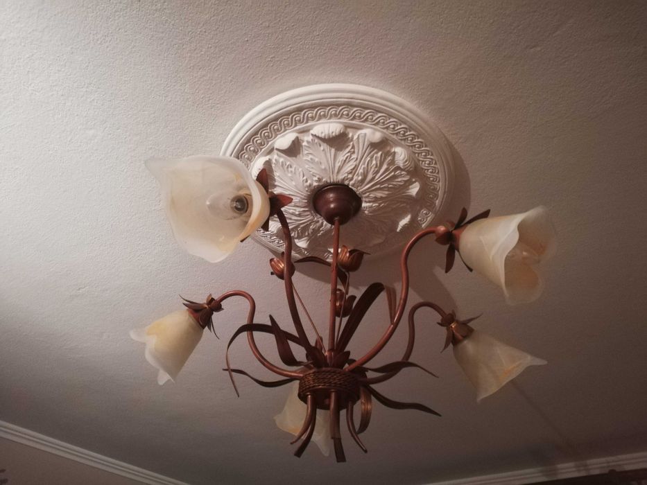 Żyrandol salonowy na 5 kloszy