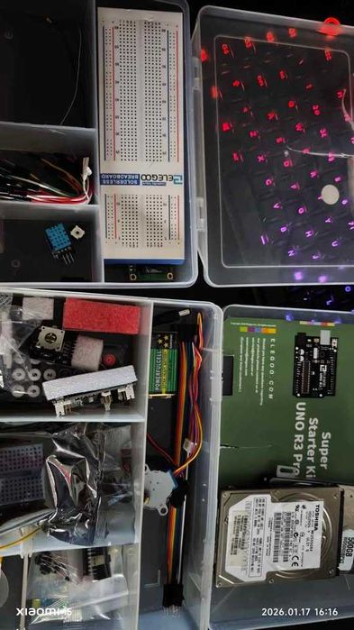Arduino mais sensores e disco interno