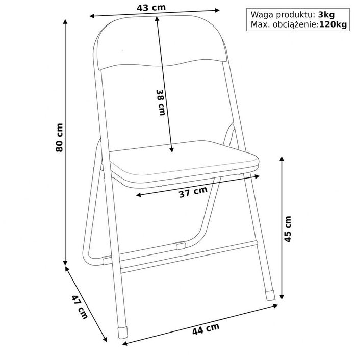 NOWY Stół Cateringowy Z Krzesłami Zestaw Składany Do Ogrodu Tarasowy