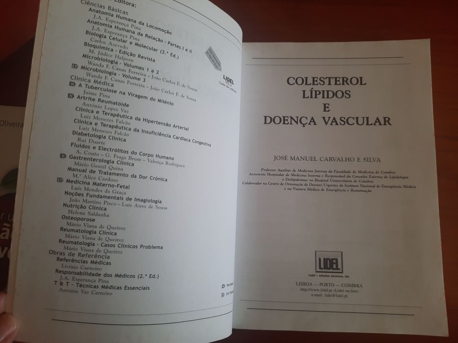 Colesterol,  Lipidos e doença Vascular José Manuel carvalho e Silva