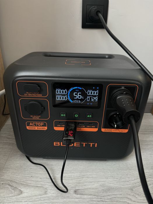 Зарядна станція Bluetti ac70p турбо зарядка