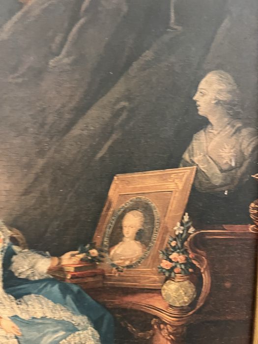 Quadro Vintage com moldura dourada