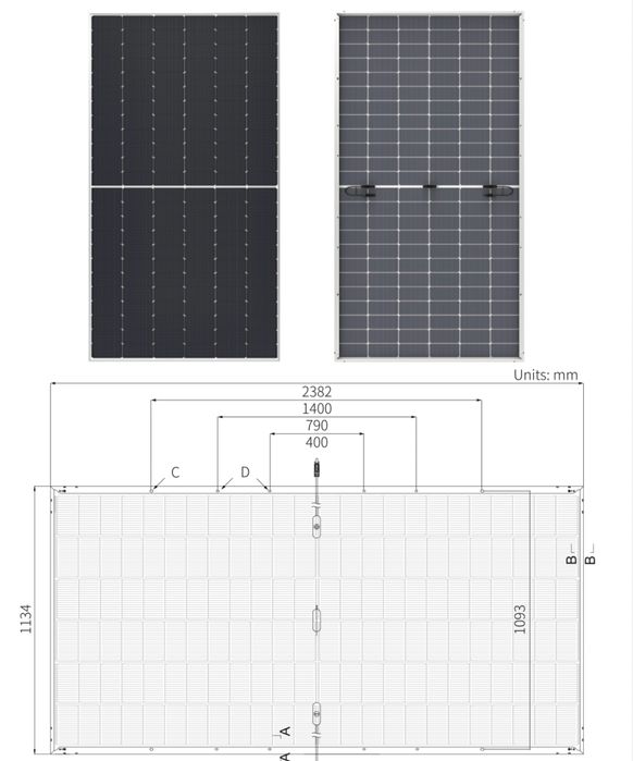 Сонячна панель LONGI SOLAR  Hi-MO 7 LR8-66HGD-615M