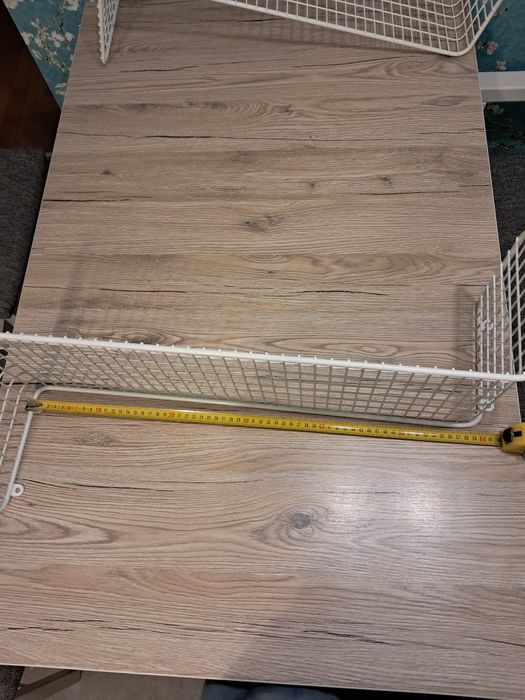 Półka ikea metalowa biała
