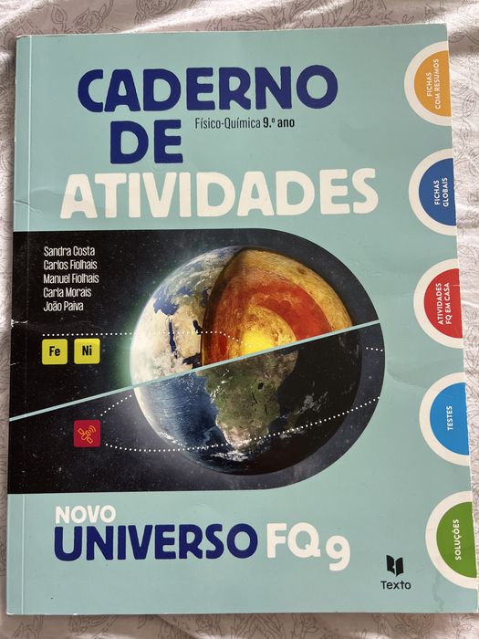 Carderno de atividades "novo universo FQ" 9 ano