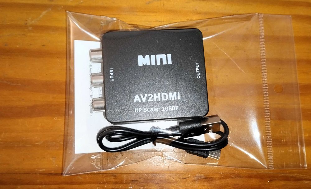 Conversor AV para HDMI - Novo e Lacrado