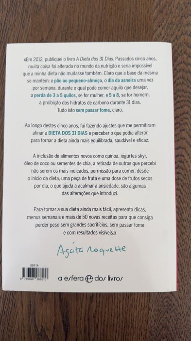 Livro “A nova dieta dos 31 dias”