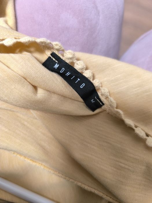 Bluzka damska koszulka żółta mohito M 38 dekolt