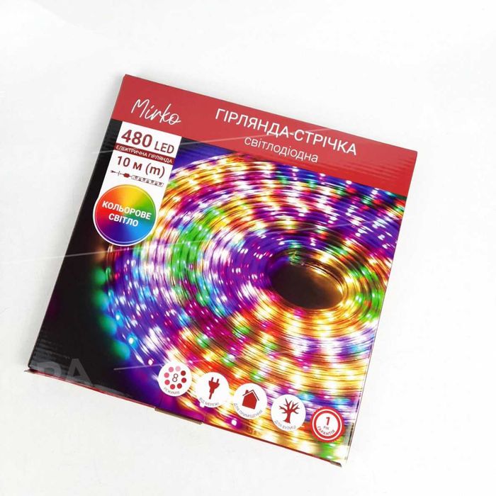 Гірлянда-стрічка світлод. Mirko  Дюралайт Pope-Light 10м