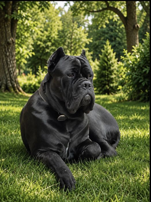 Брутальний чорний хлопчик-Cane corso