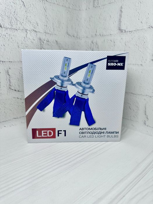 Led автолампы SHO-ME F1  H1 H4 H7 H11 HB3 HB4 6000K