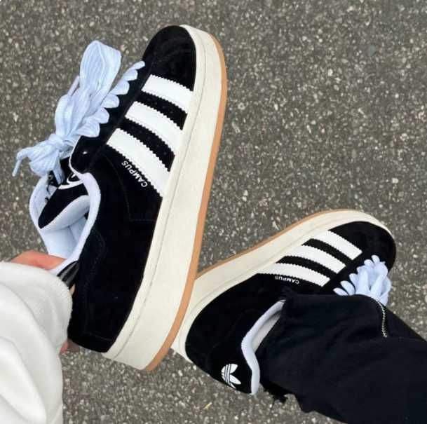 Czarne trampki Adidas, rozmiar 41 – retro, amortyzowane, lekkie