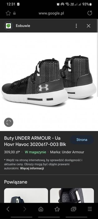 Adidasy Under Armour r 29,5 cm