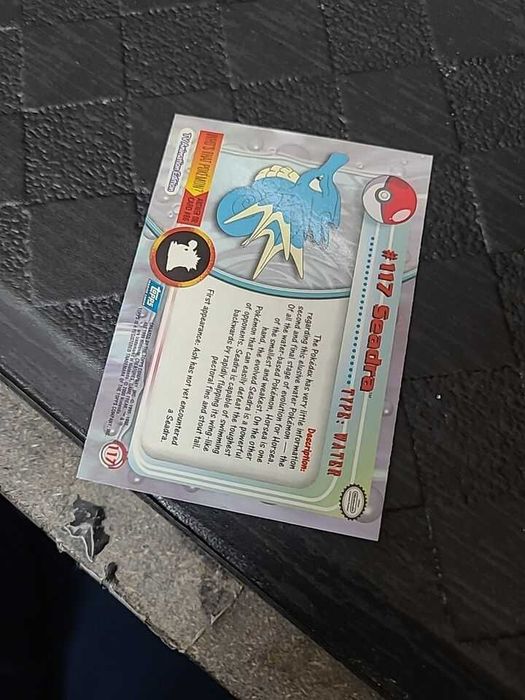 Pokémon Topps Trading Cards Série TV Animation Edition #117 Seadra