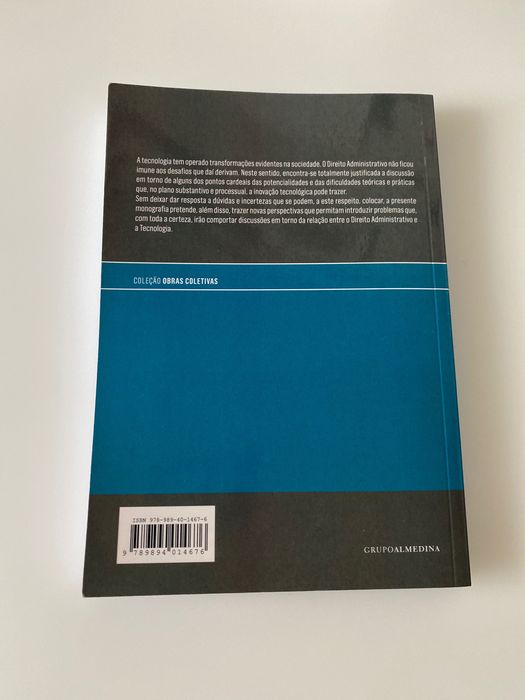 Livro de direito administrativo e tecnologia