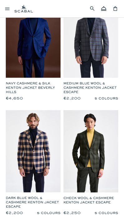 Scabal cashmere check blazer jacket кашеміровий піджак блейзер люкс