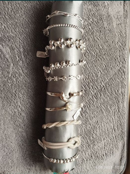 Bransoletka platerowana srebrem próby 925