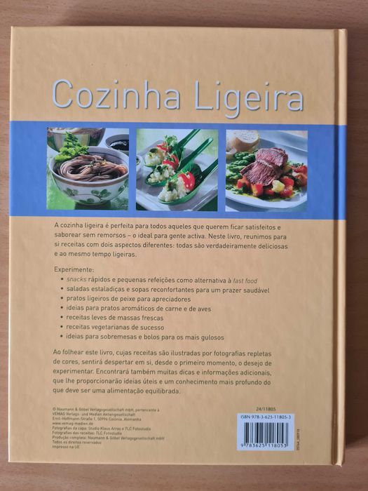 Livro "Cozinha Ligeira Aromática, Fresca e Saudável"