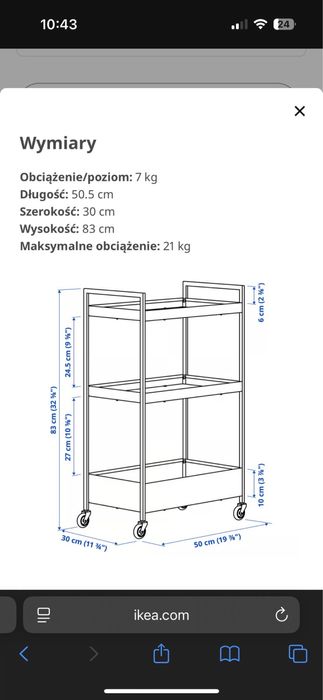 Stolik kosmetyczny stan bdb