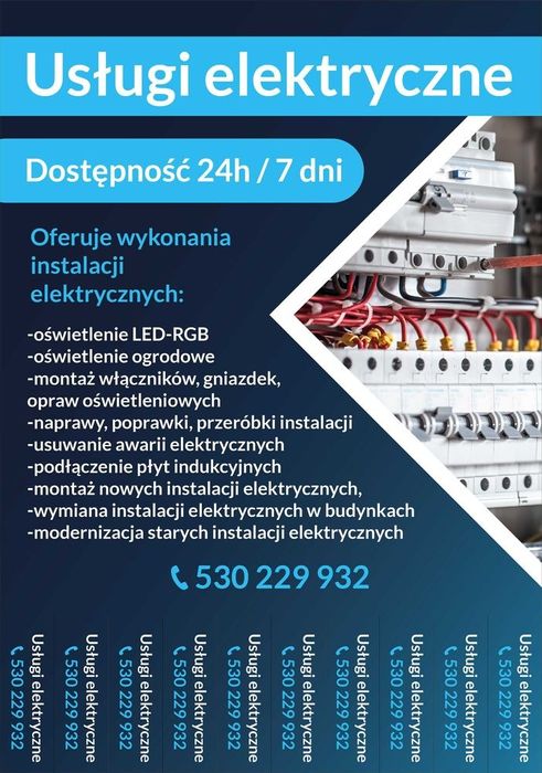 Usługi elektryczne  24h /7 dni