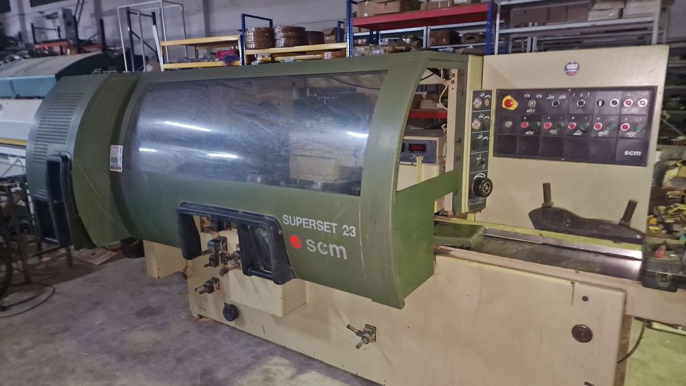 Molduradora scm 230 de 6 arvores maquinas de carpintaria