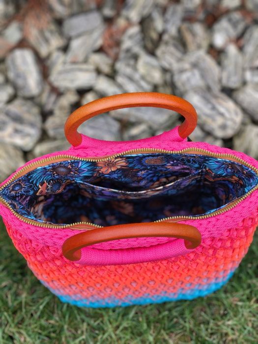 Torebka koszyk handmade