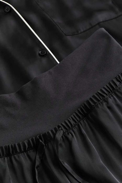 H&M MAMA Piżama z koszulą i spodniami rozmiar L  Piżama ciążowa