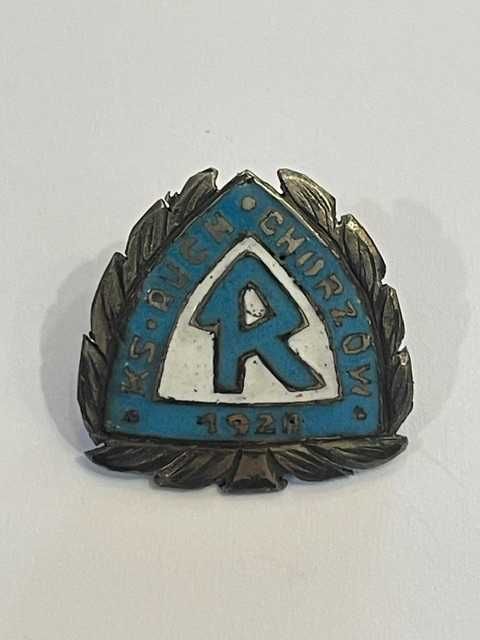 KS Ruch Chorzów- odznaka emaliowana na śrubę