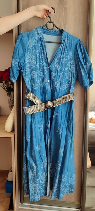 Сукня котонова. З кишенями.