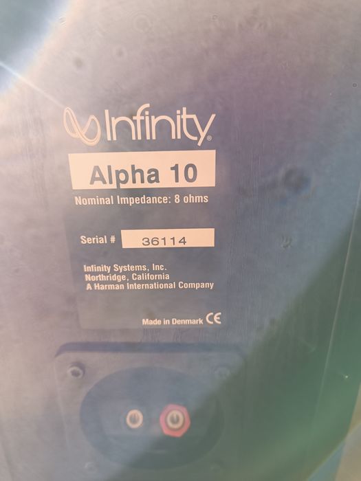 Głośniki Infiniti Alpha10