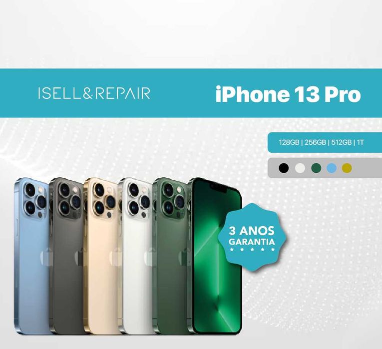 SEMI NOVO - iPhone 13 Pro - 128GB / 256GB / 512GB - 3 ANOS GARANTIA