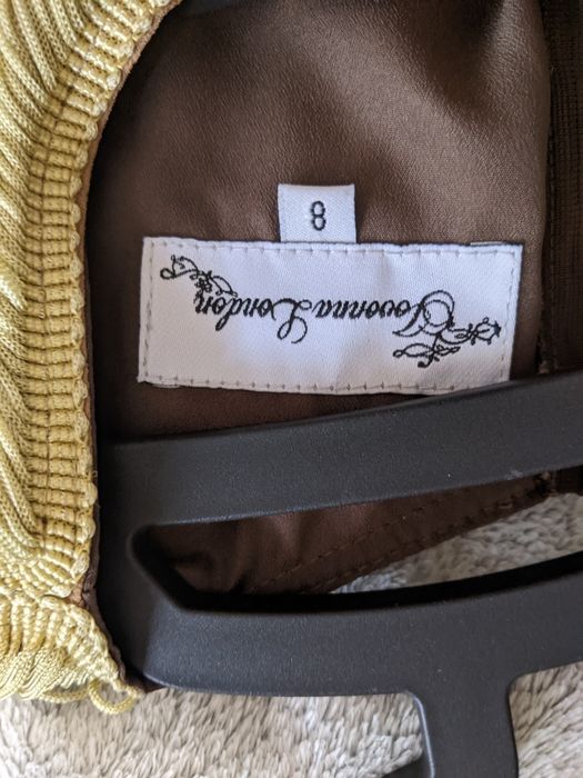 Сукня з юбкою пліссе, зверху рухлива бахрома, розмір С