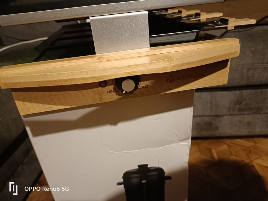 Raclette grill elektryczny KESSER PŁYTA czarny 1200 W