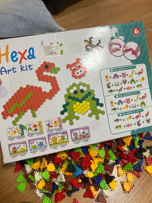 Мозайка дитяча мʼяка обʼємна розвиваюча Hexa Bit