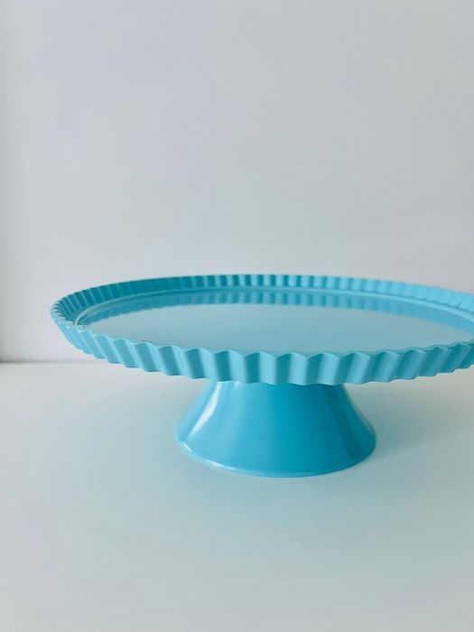 Prato de pé em plástico duro, para bolos, cupcakes e tartes