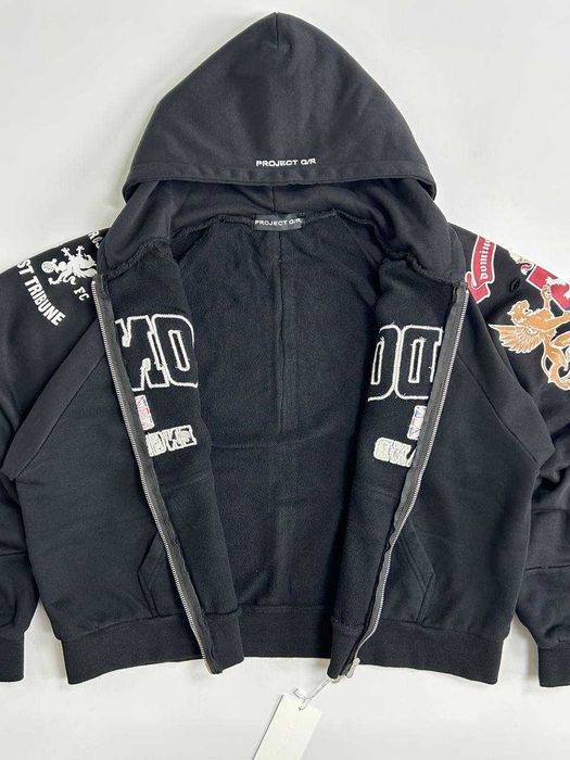 Project GRAILZ G/R gr кофта худи черная зипка худі чорна зіпка
