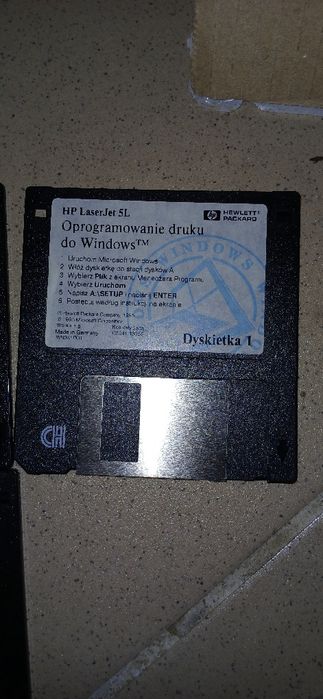 Dyskietka HP Laser Jet 5L Word perfect lotus DOS Utilities sterowniki