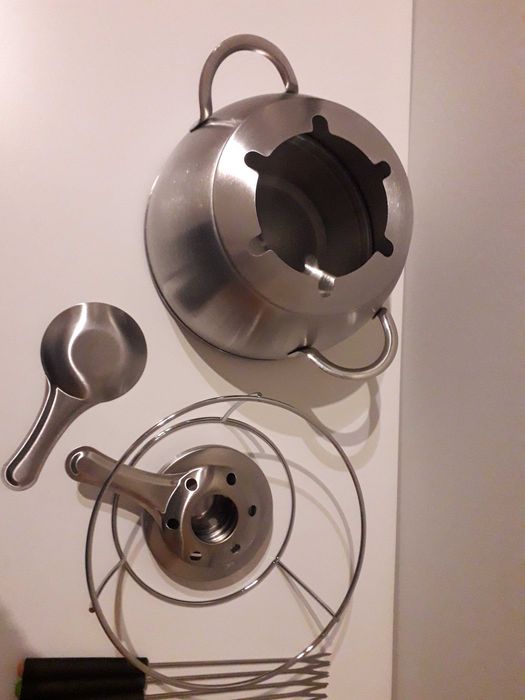 Fondue com lamparina