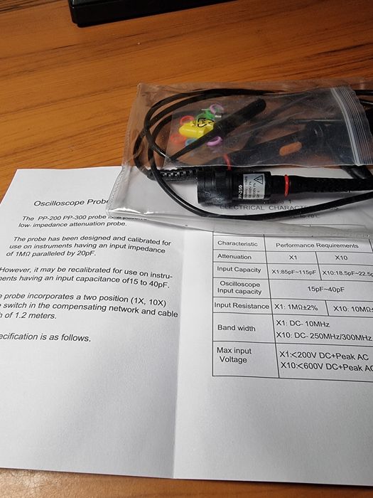 Щуп для осциллографа 250 МГц ( Новый)