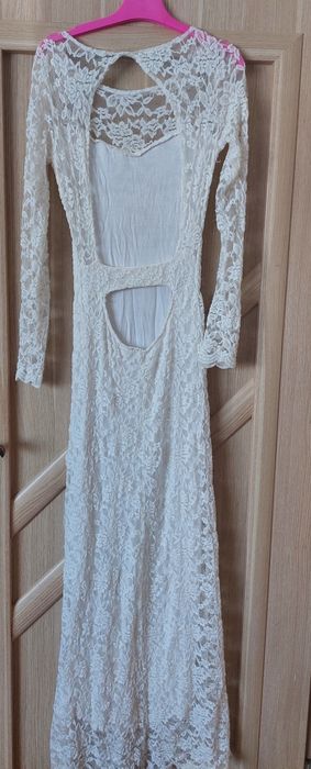 Tanio śliczna koronkowa suknia ślubna  Xs