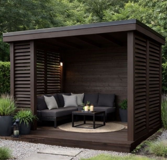 Сучасна альтанка 2.5×2.5 м