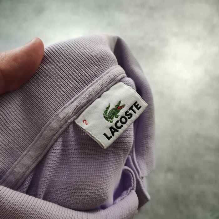 MĘSKA Koszulka Bawełna PREMIUM lilia Elegancka Lacoste Haft Logo Polo