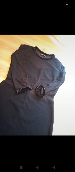 Czarna mini sukienka rozm.XS