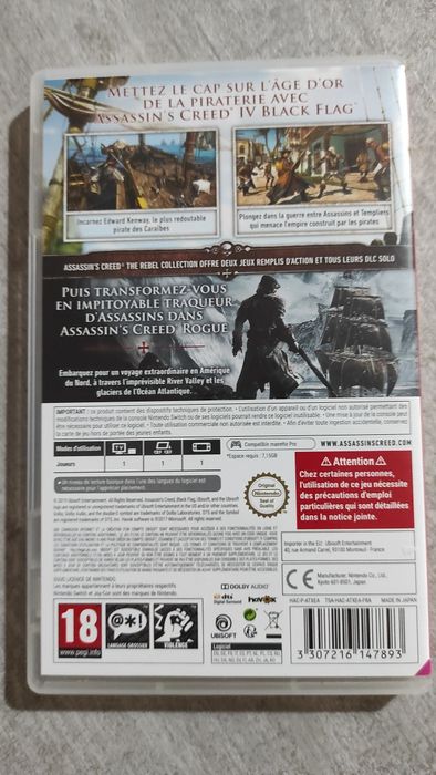 Jogos Nintendo Switch Assassin's Creed The Rebel Collection