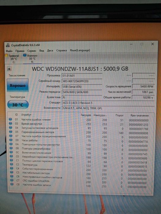 Зовнішній жорсткий диск WD Elements 5TB (USB 3.0)