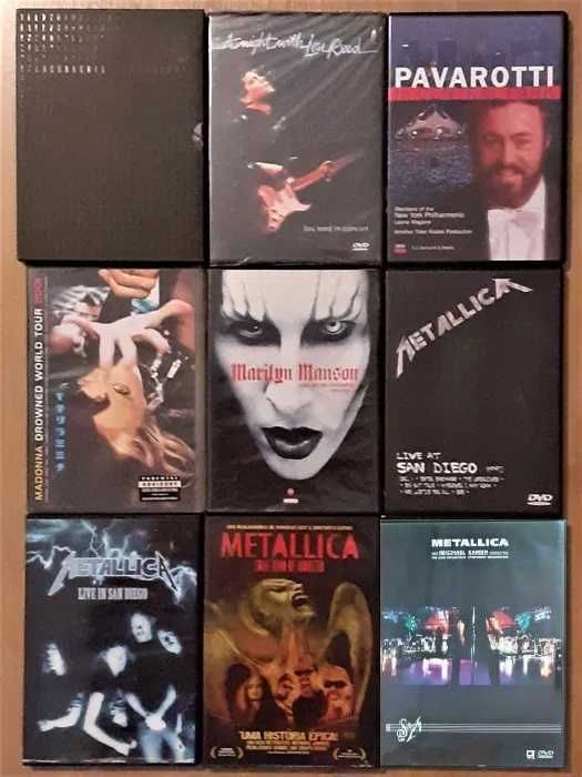 72 DVDs - Concertos - Grande Coleção - Raros - MUITO BOM ESTADO