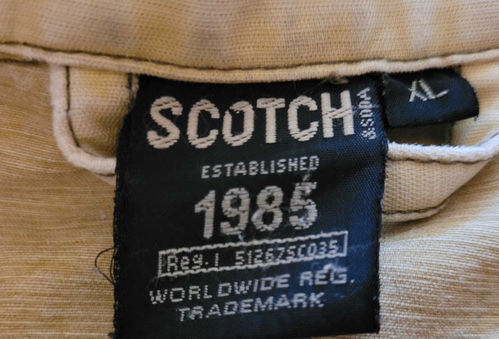 Kurtka Scotch jeans katana dżinsowa wiosenna