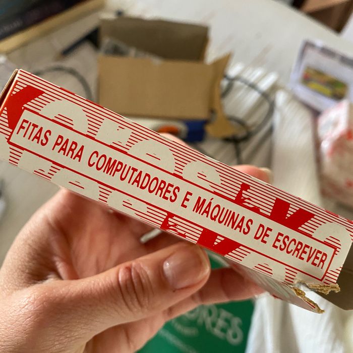 Fitas para computadores e máquinas de escrever