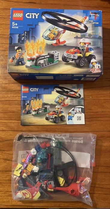 Lego City 60248 Fire Combate ao Fogo com Helicóptero