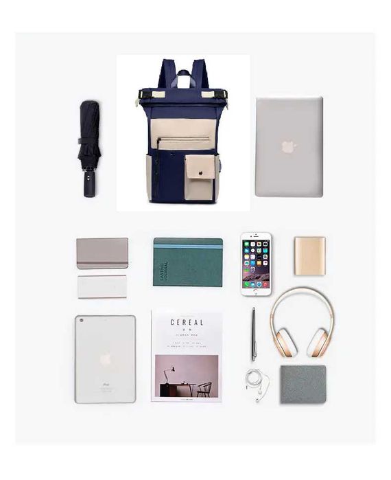 Рюкзак жіночий тканинний Dezger Pariser синій